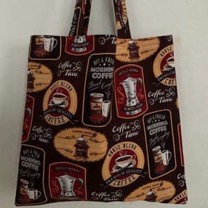 Simple Morning Coffee Tote, Shoulder Bag